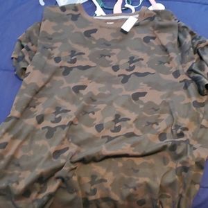 Camo old navy plain shirt new
